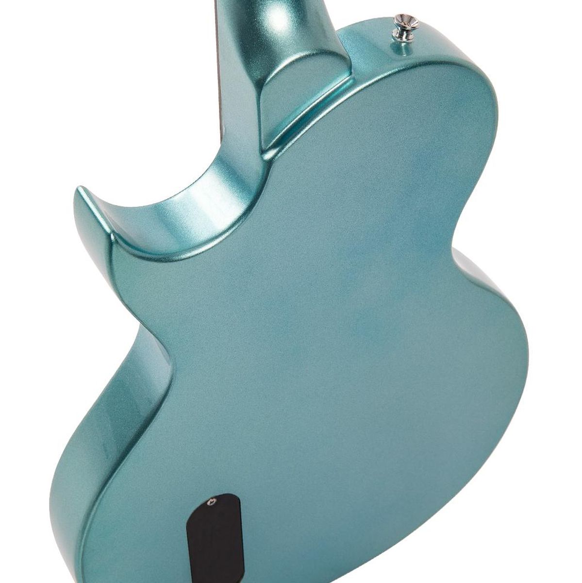 Vintage V120 Electric Guitar-Single Cut - Gun Hill Blue