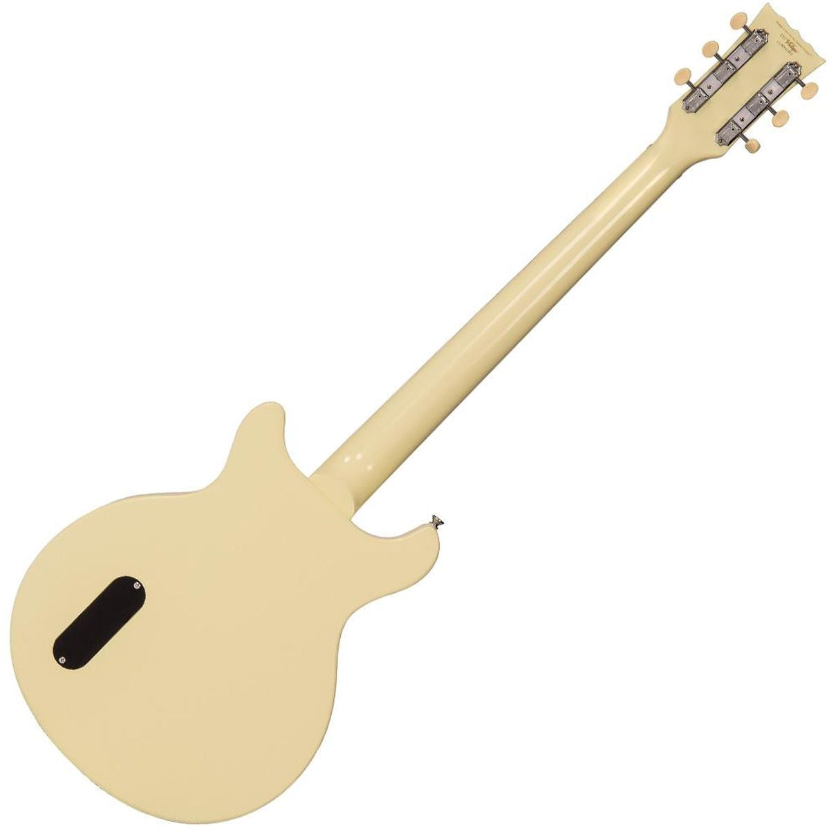 Vintage VR130 Electric Guitar-Double Cut - Vintage White