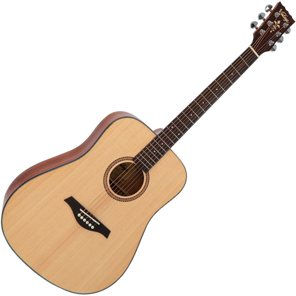 Vintage Performer Series - All Solid Folk Acoustic - Natural Gloss