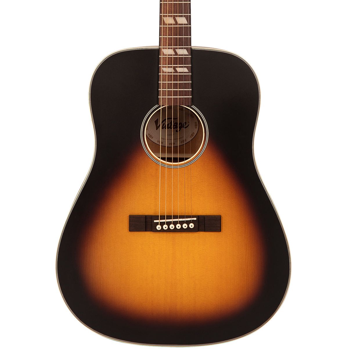 Vintage Historic Dreadnought Guitar - Vintage Sunburst
