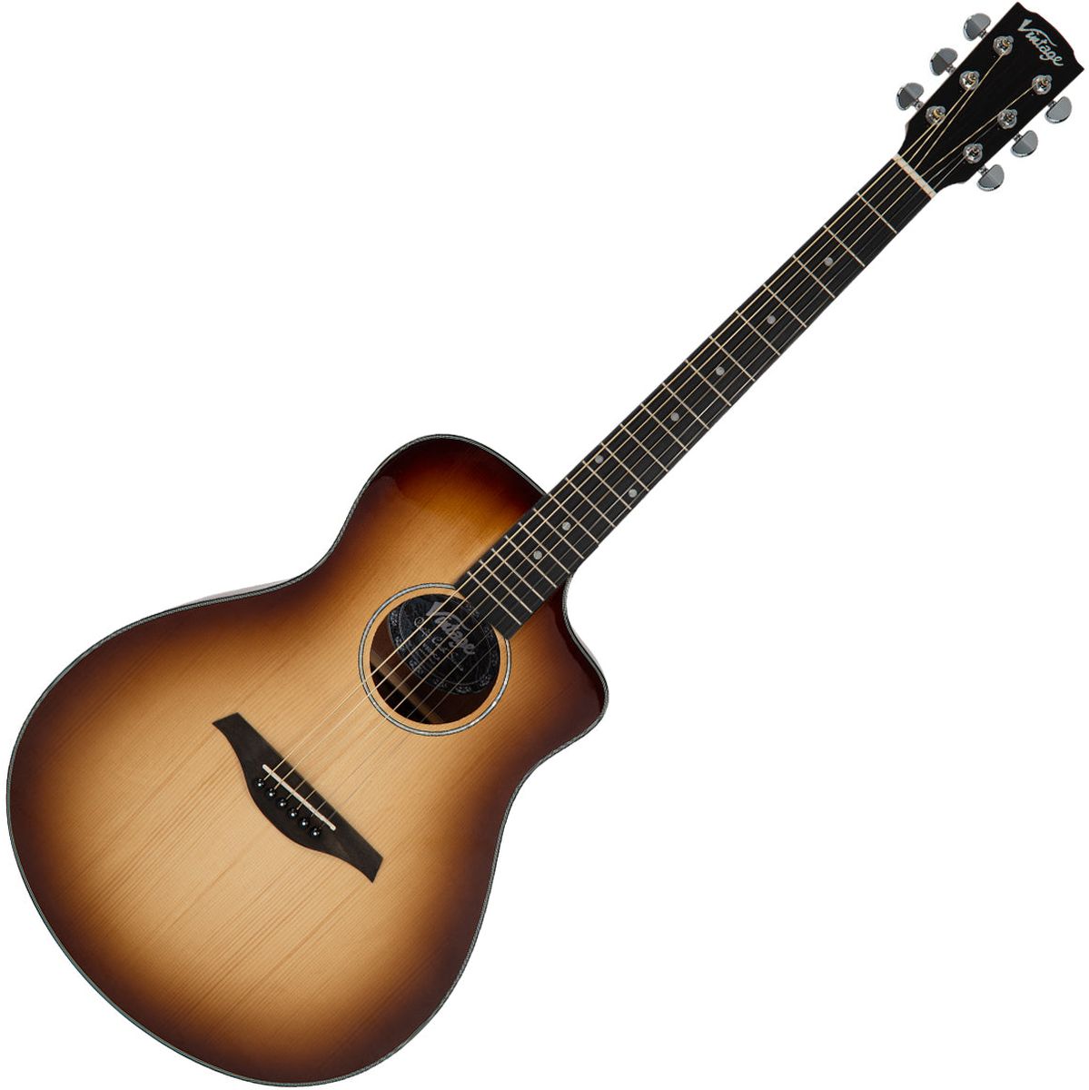 Vintage Pacific Coast Series Acoustic Guitar - Cherryburst