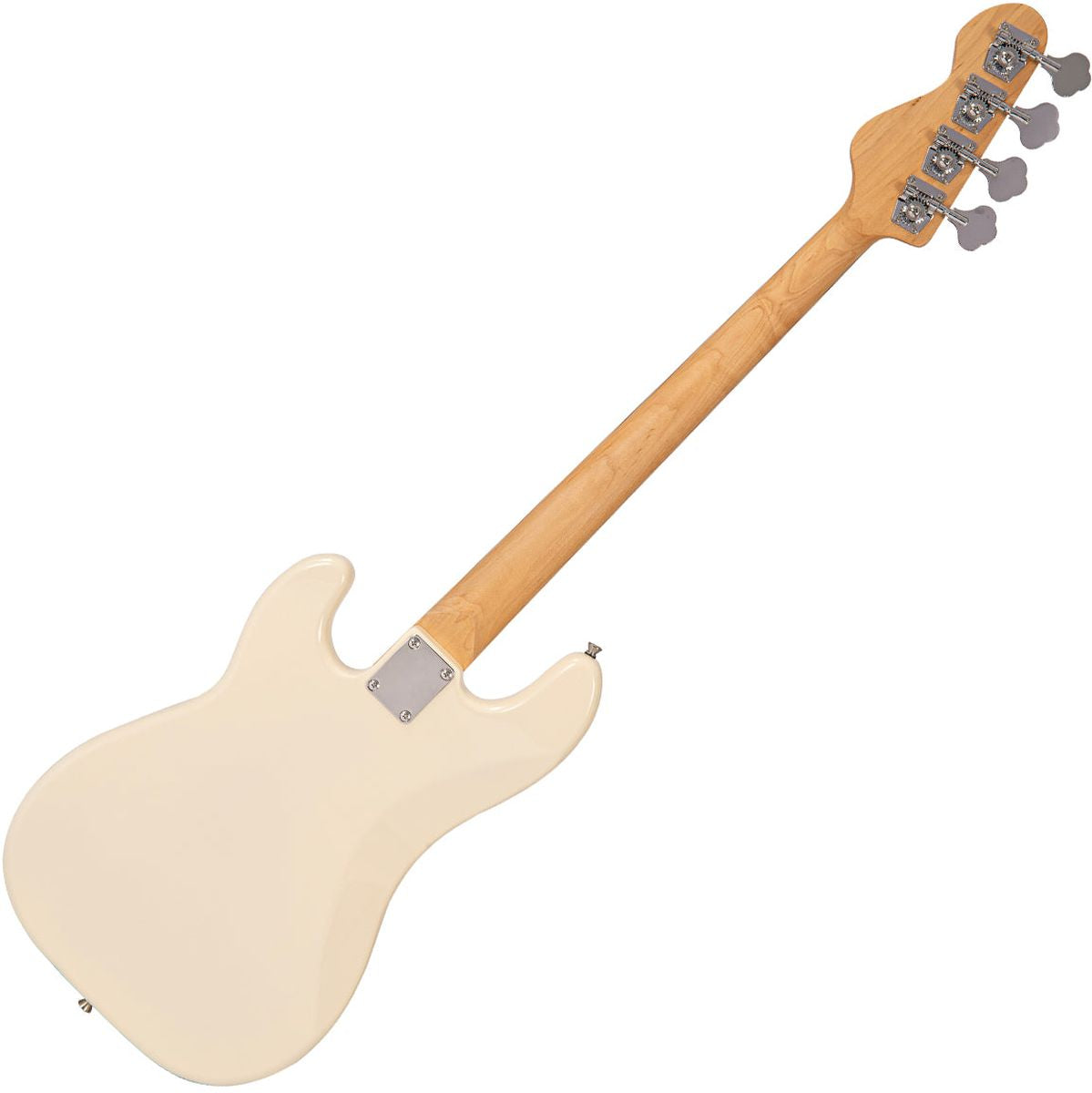 Vintage V40 Coaster Series Bass Guitar - Vintage White