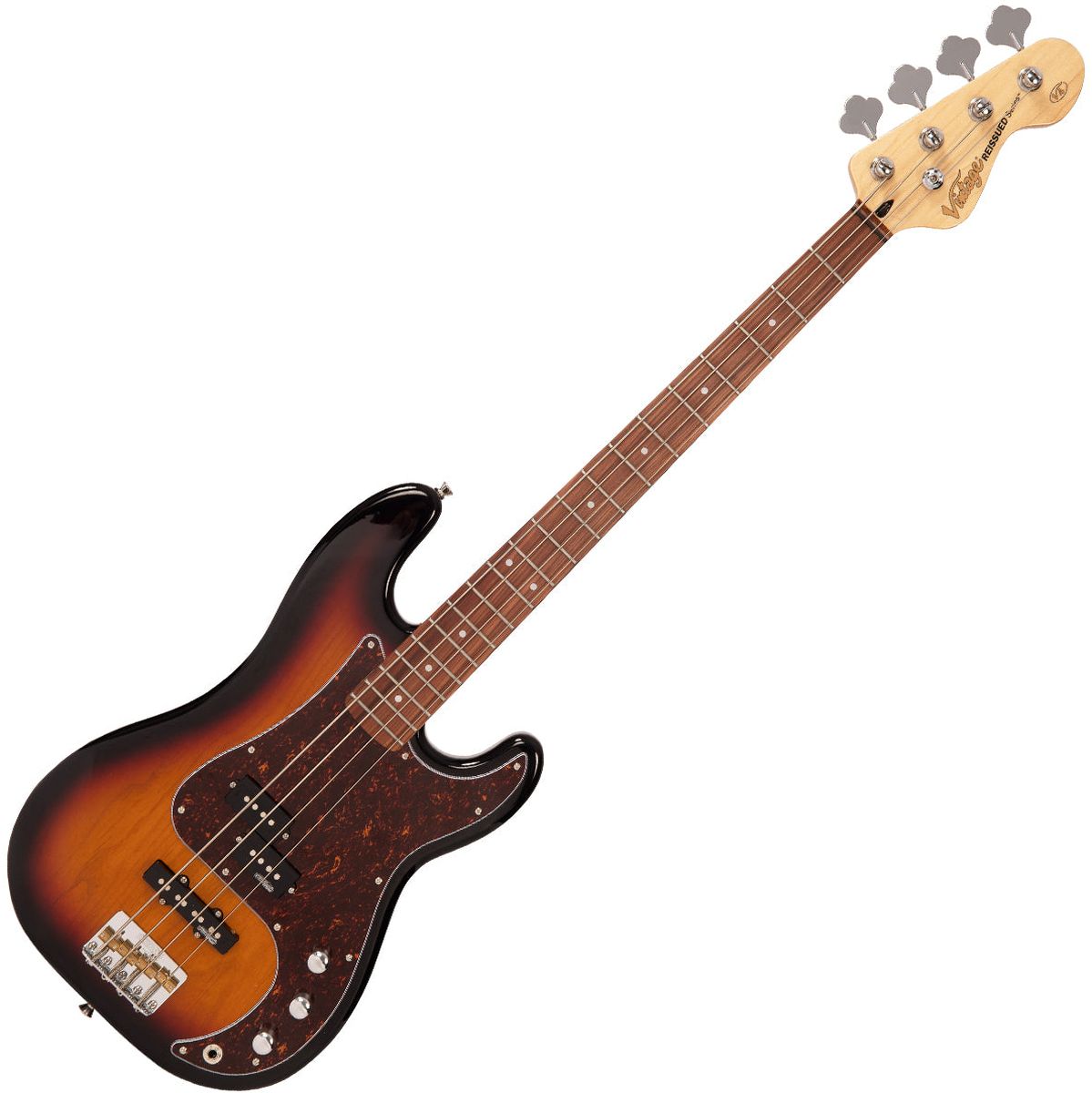 Vintage Bass PJ Guitar - 3 Tone Sunburst