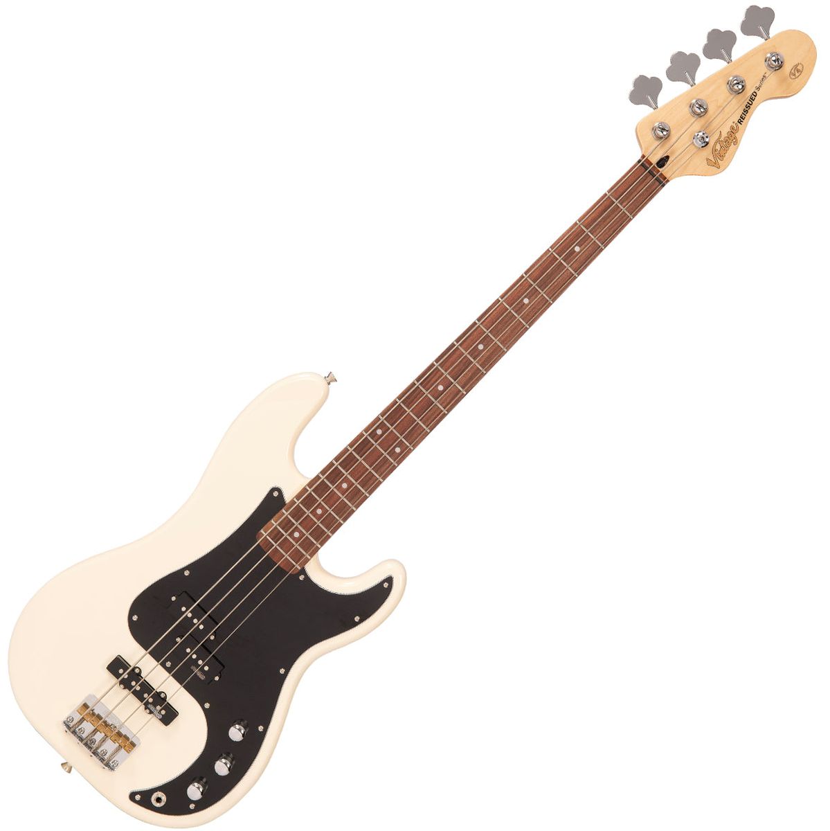 Vintage Bass PJ Guitar - Vintage White