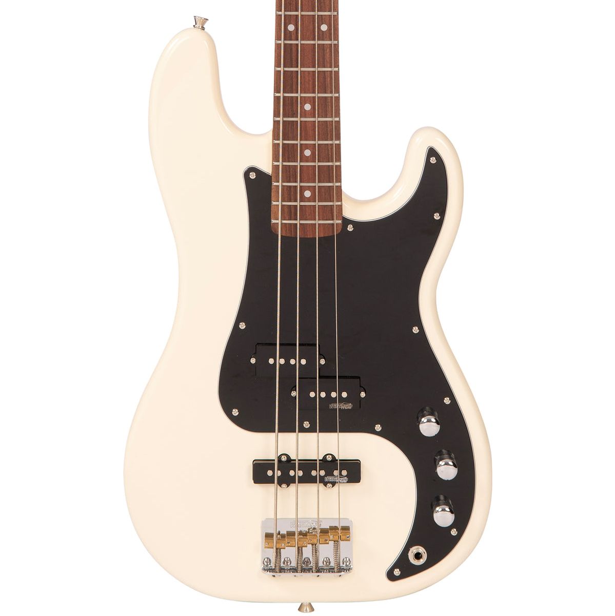 Vintage Bass PJ Guitar - Vintage White