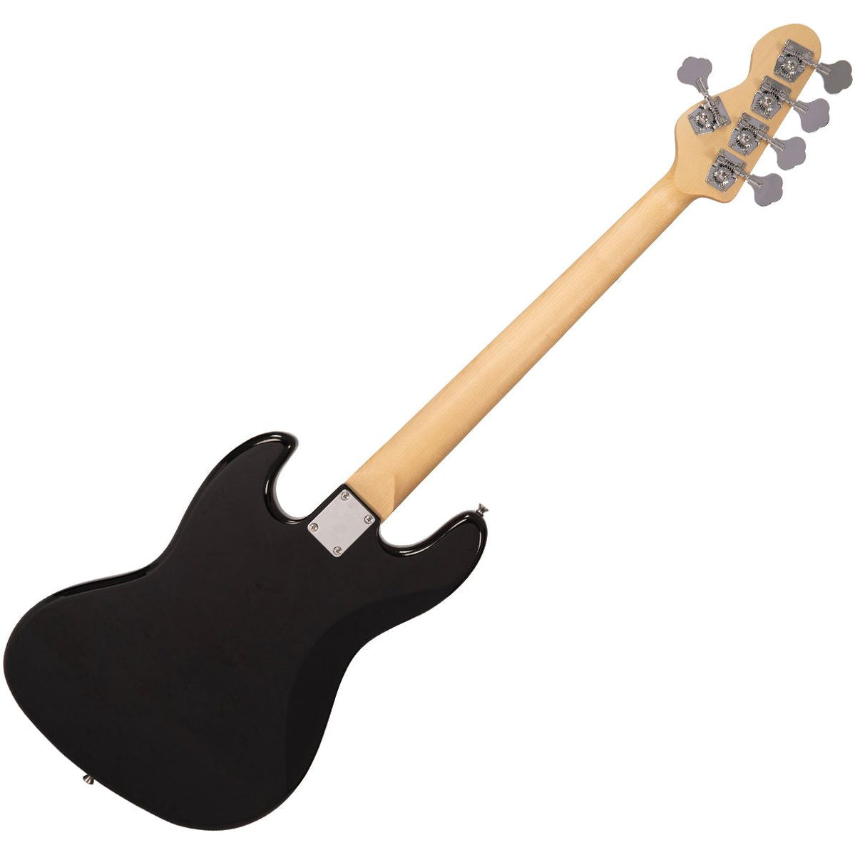 Vintage V49 5 String Coaster Series Bass Guitar - Gloss Black