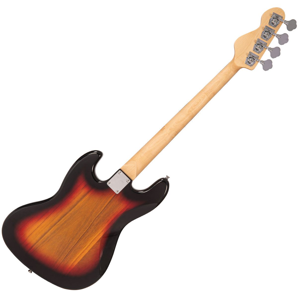 Vintage V49 Coaster Series Bass Guitar - 3 Tone Sunburst