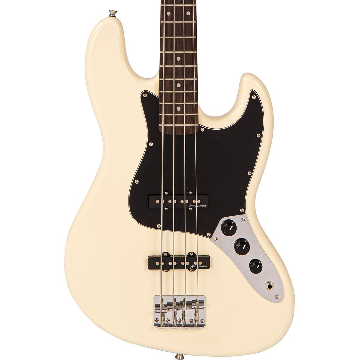 Vintage V49 Coaster Series Bass Guitar - Vintage White