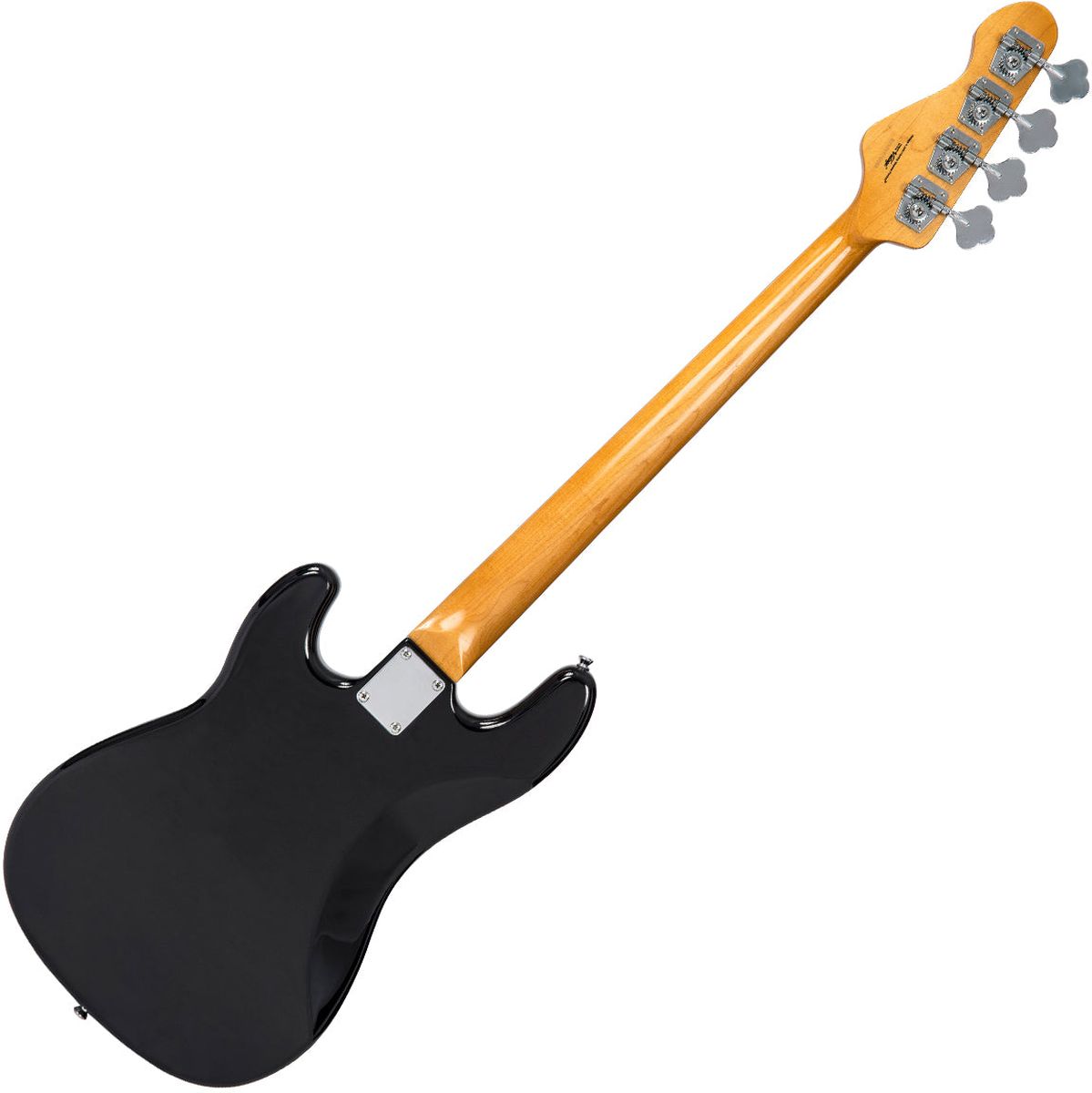 Vintage V4 Bass Guitar - Rocker Black