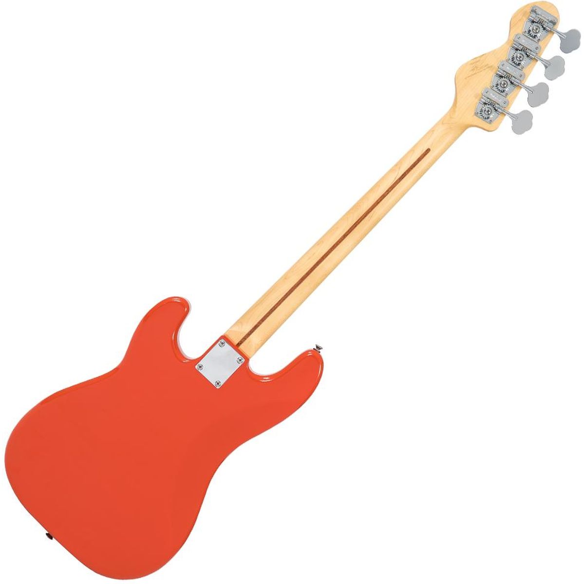 Vintage V4 Bass-Maple FB - Firenza Red