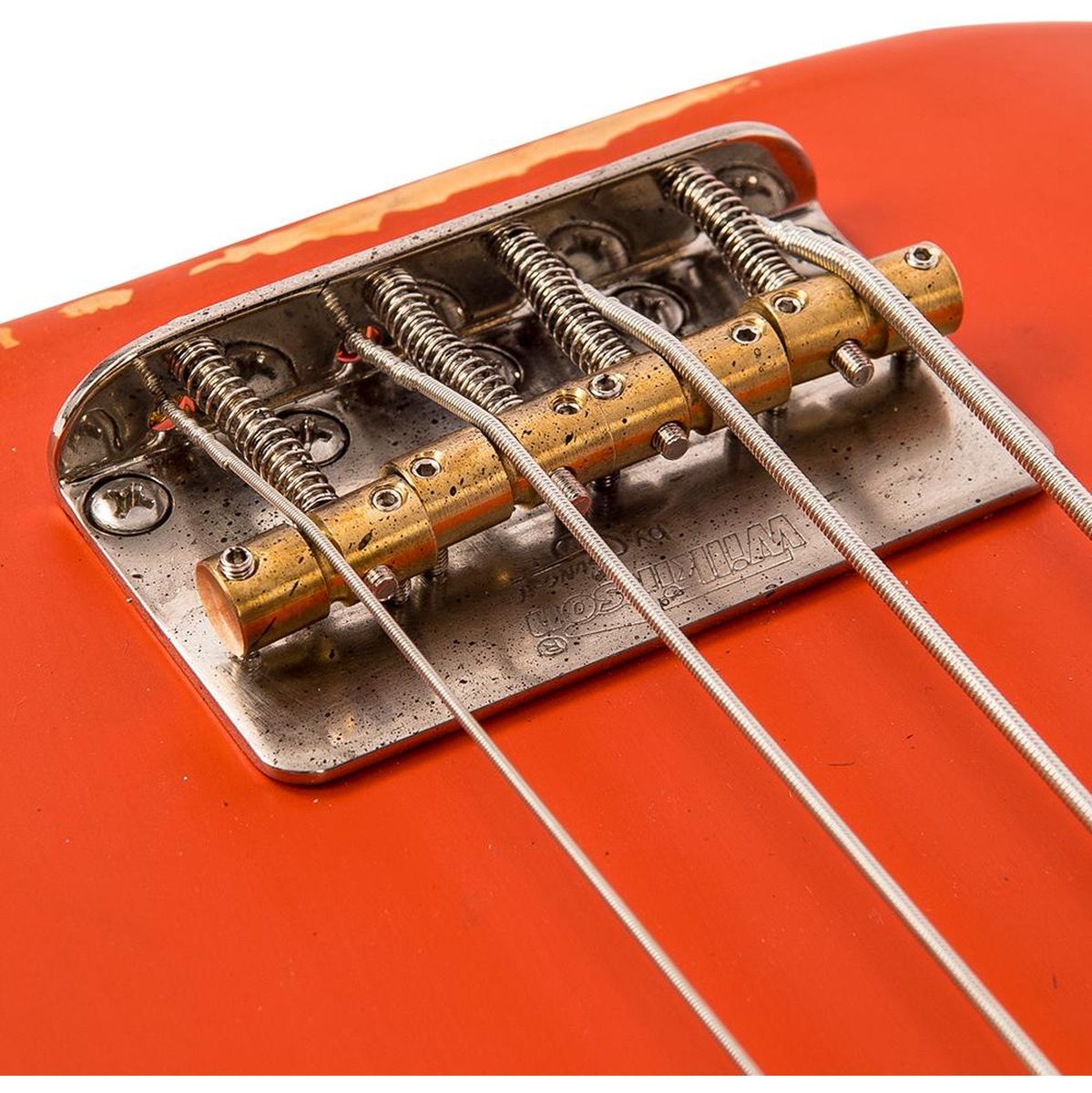 Vintage V4 Bass Icon - Distressed Firenza Red