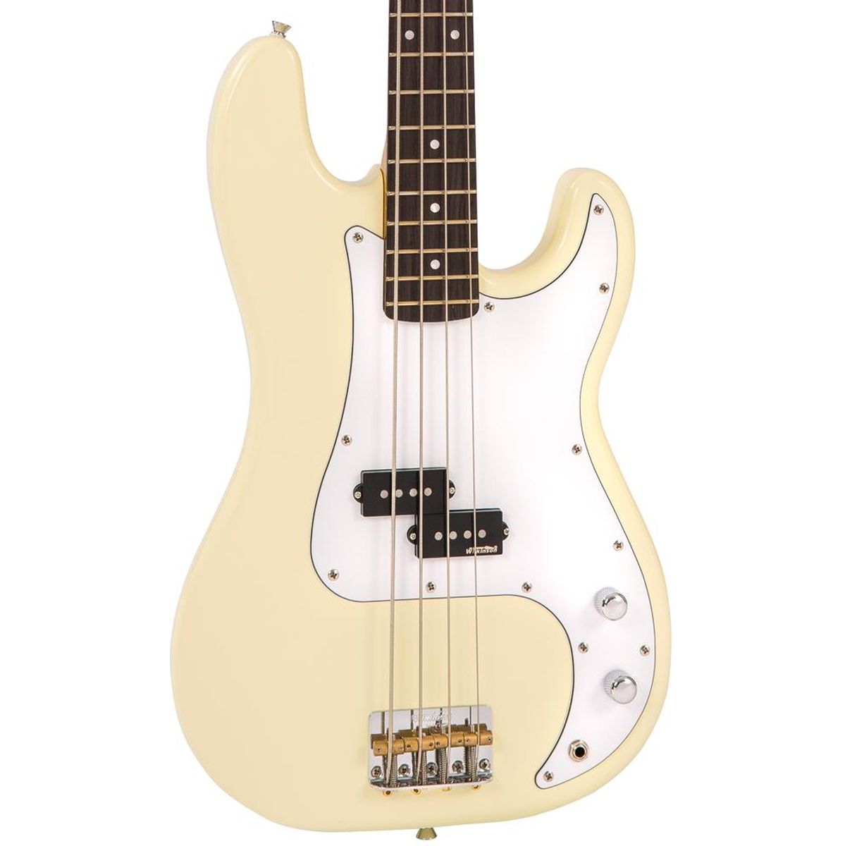 Vintage V4 Bass-Vintage White