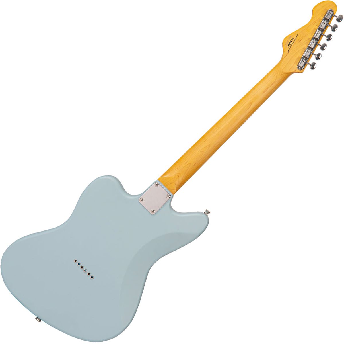 Vintage V65 Hardtail Electric Guitar - Satin Blue
