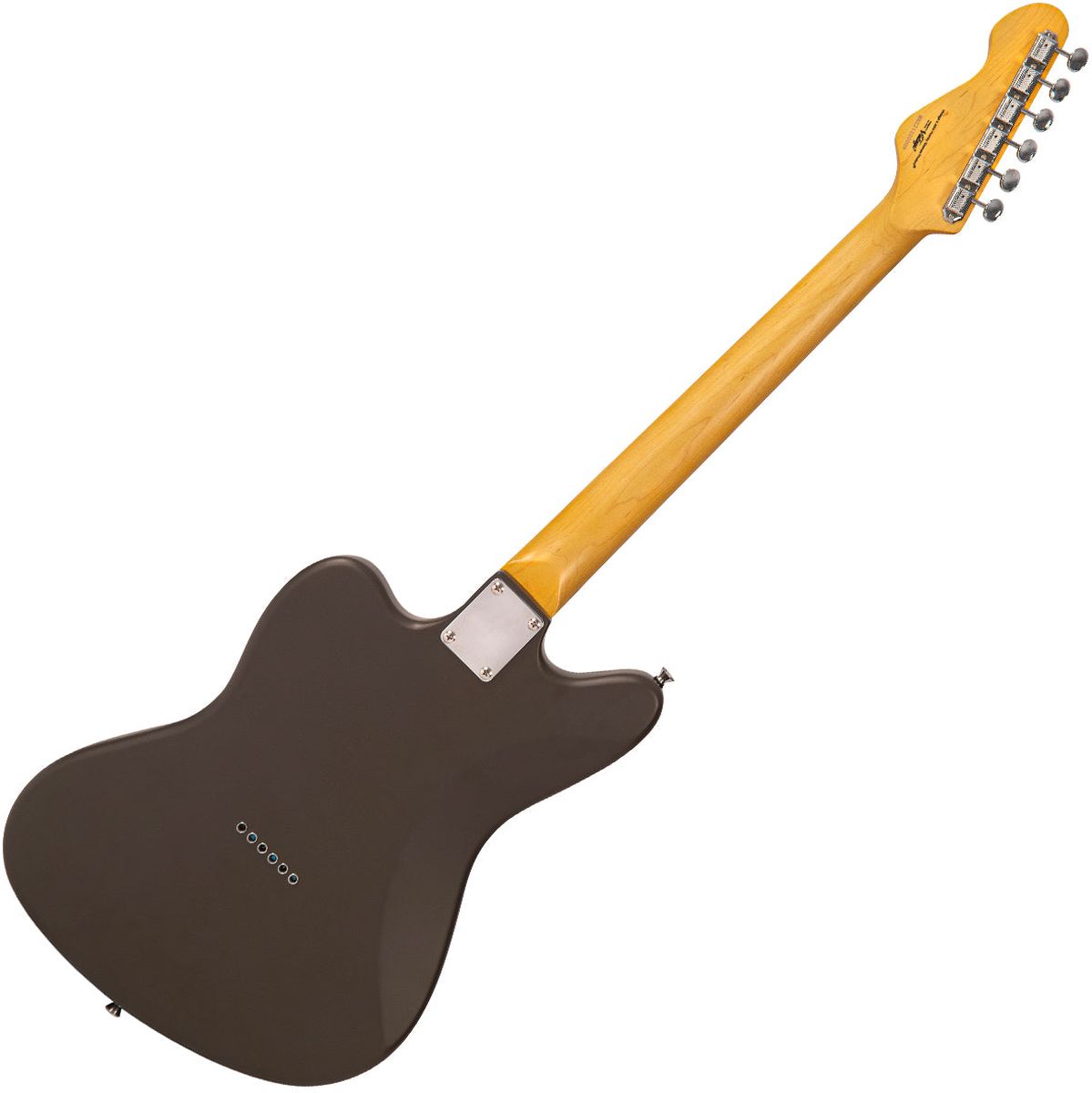 Vintage V65 Hardtail Electric Guitar - Satin Grey