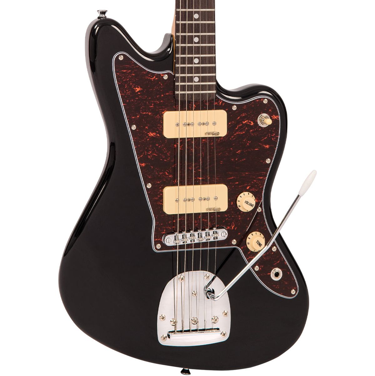 Vintage V65 Electric Guitar w/ Vibrato - Gloss Black