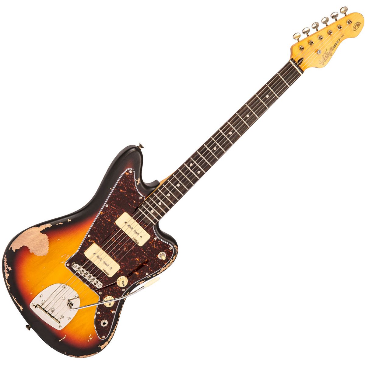 Vintage V65V Icon Electric Guitar - Tobacco Sunburst