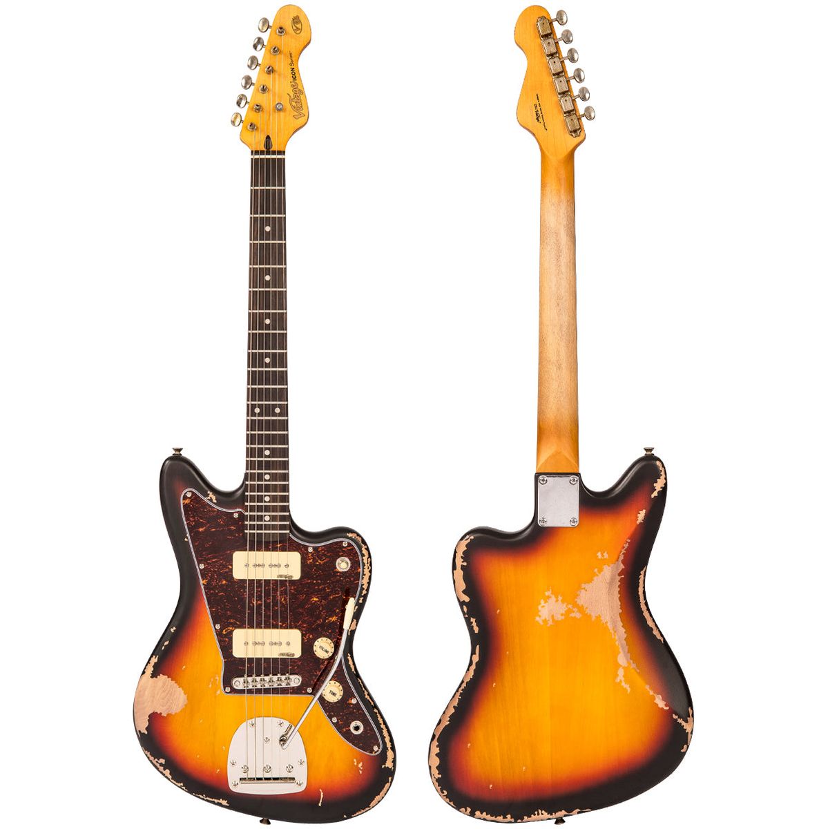 Vintage V65V Icon Electric Guitar - Tobacco Sunburst