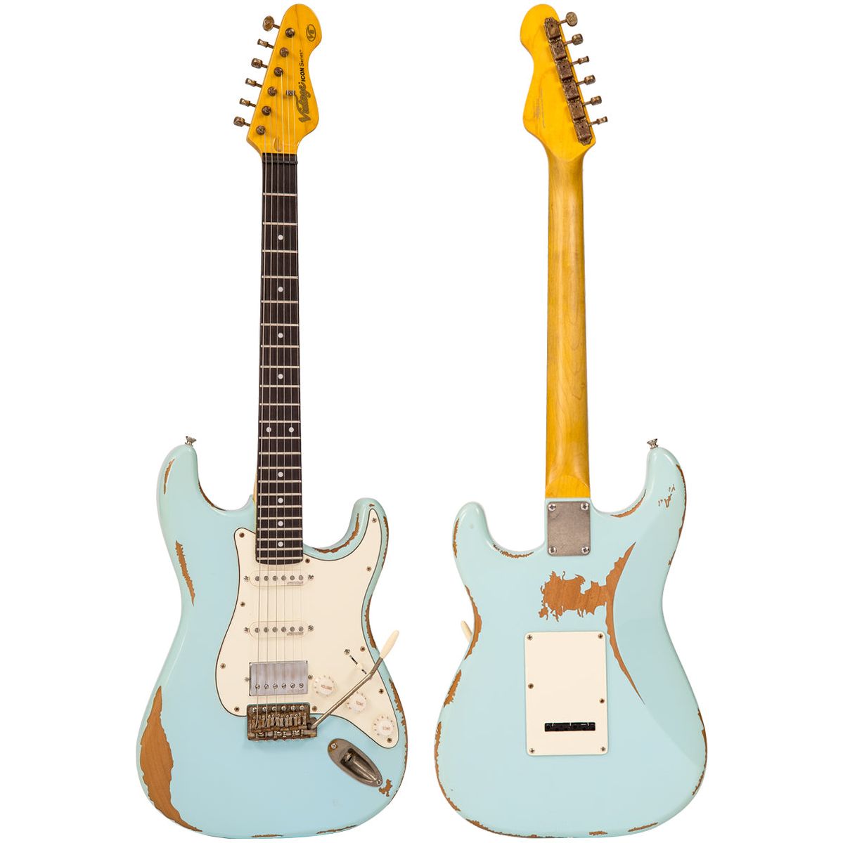 Vintage V6 HSS Icon - Aged Gloss Relic - Laguna Blue