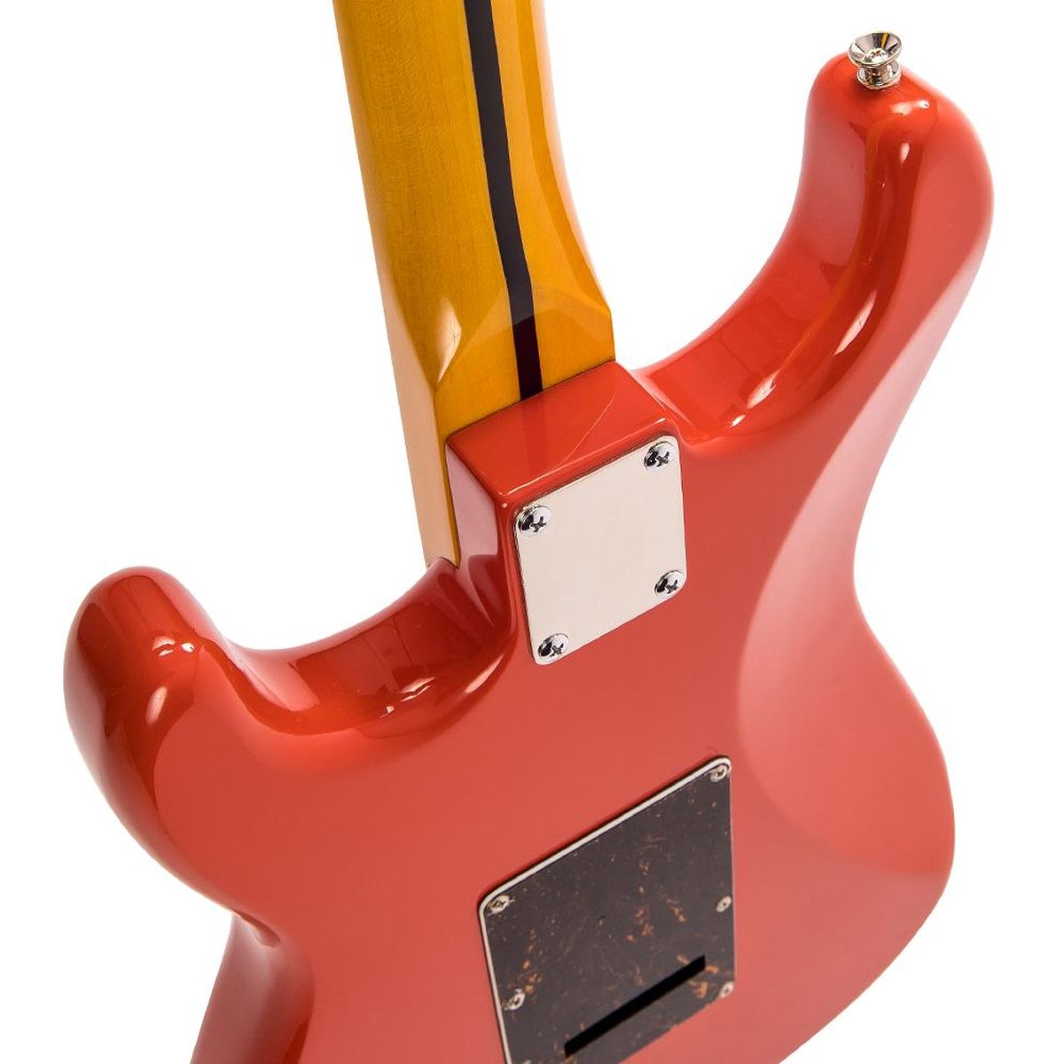 Vintage Electric Guitar-Maple Fingerboard - Firenza Red