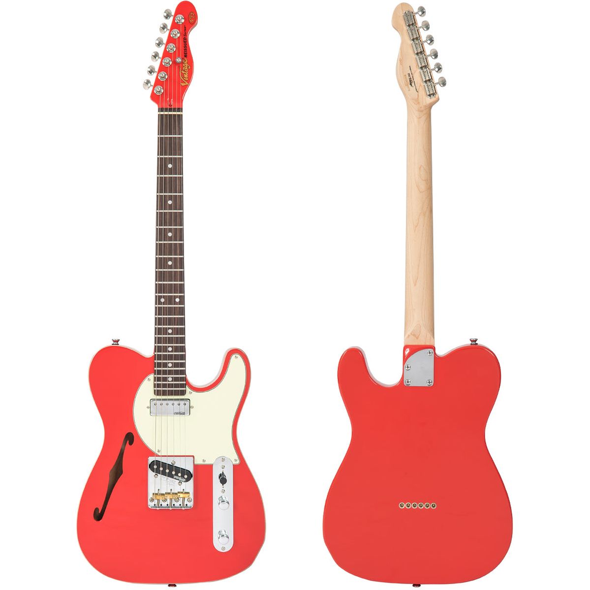 Vintage V72 Electric Guitar - Firenza Red