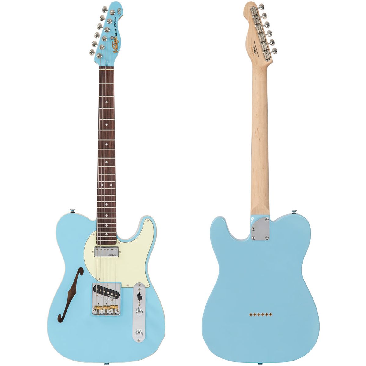 Vintage V72 Electric Guitar - Laguna Blue