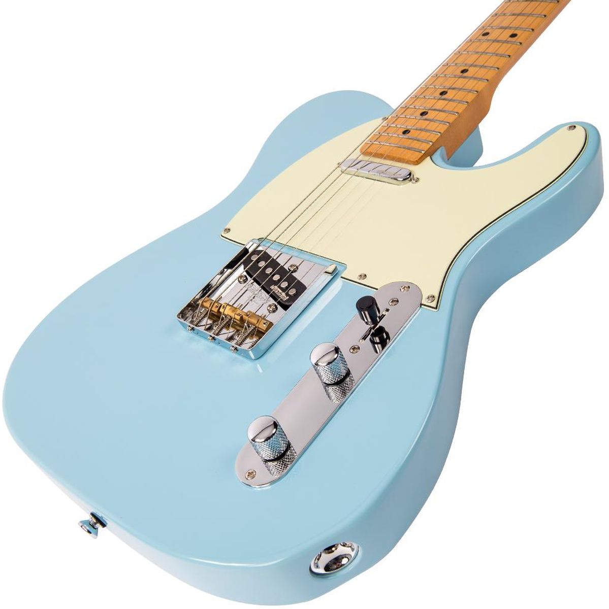 Vintage V75 Electric Guitar - Laguna Blue