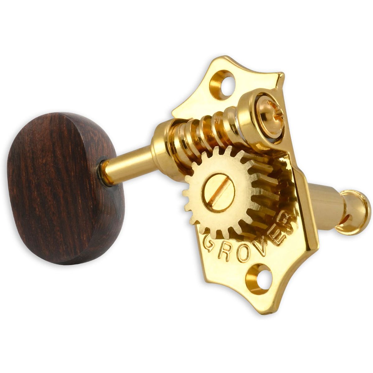 Grover Statite Vertical Set 6 Rosewood Buttons Gold