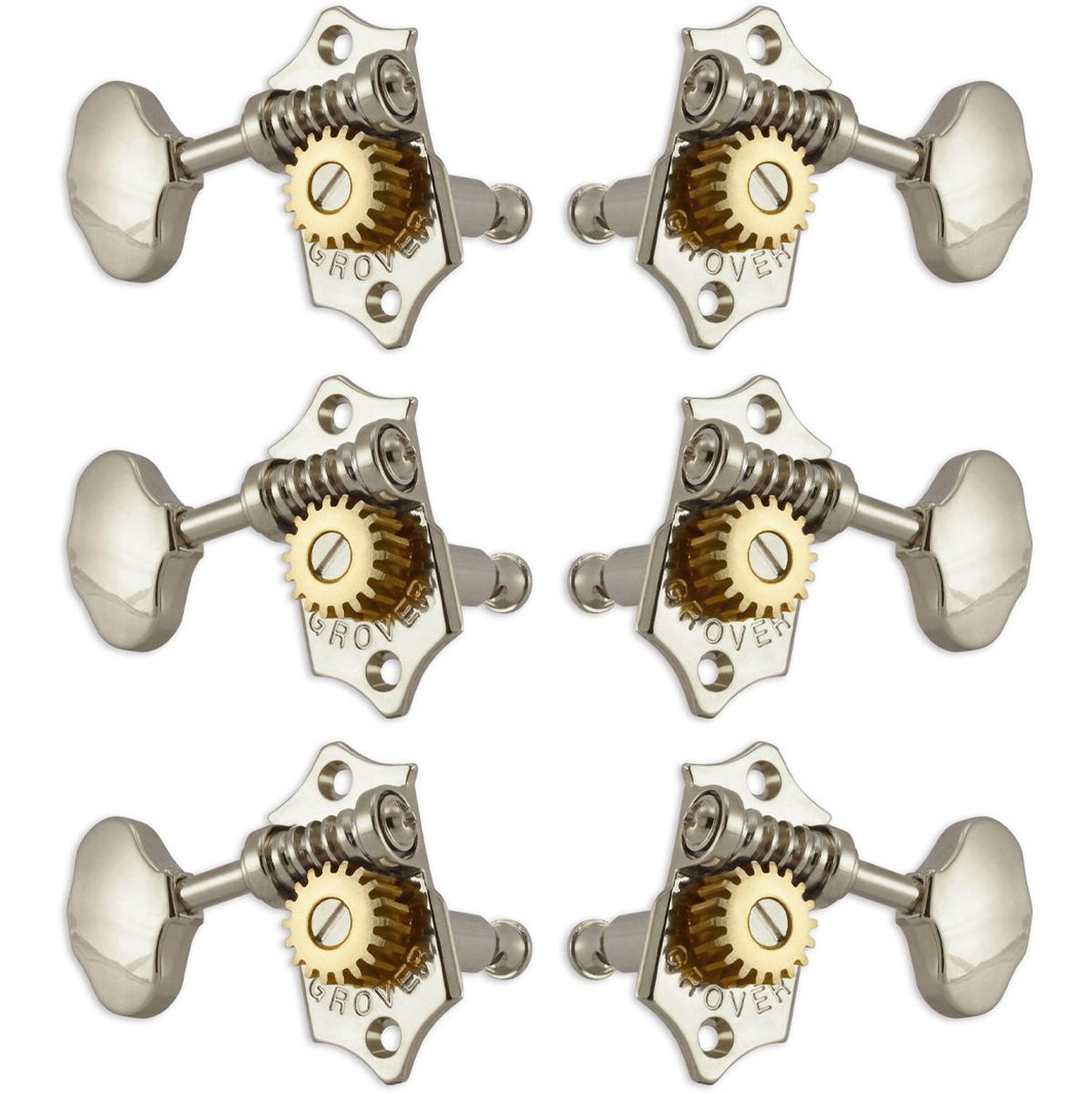 Grover Statite Vertical SET6 18 1 Nickel