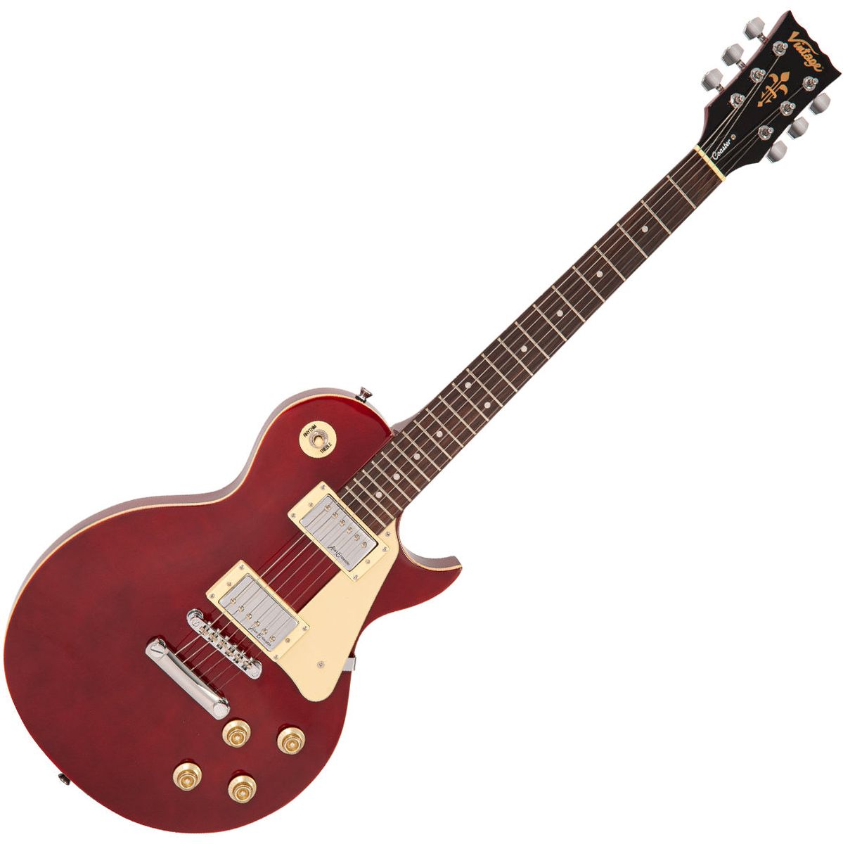 Vintage V10 Coaster Electric Guitar Pack - Wine Red