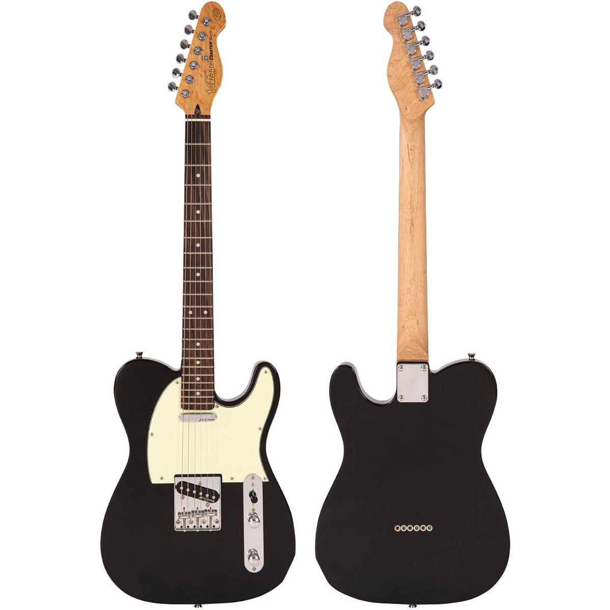 Vintage V20 Coaster Electric Guitar Pack - Gloss Black