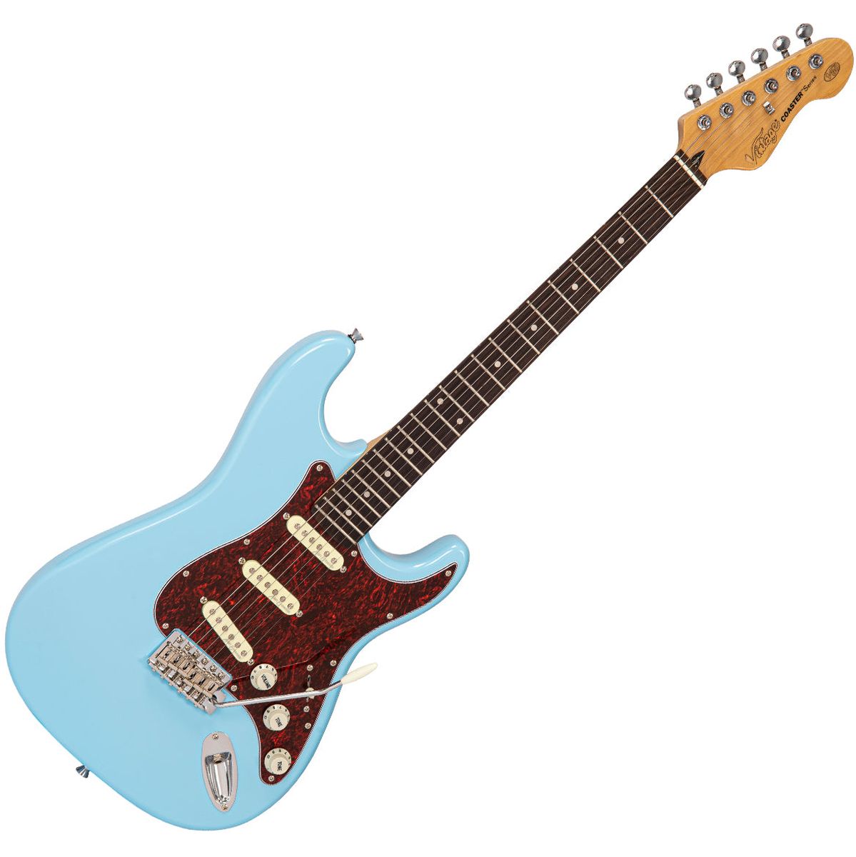 Vintage V60 Coaster Electric Guitar Pack - Laguna Blue