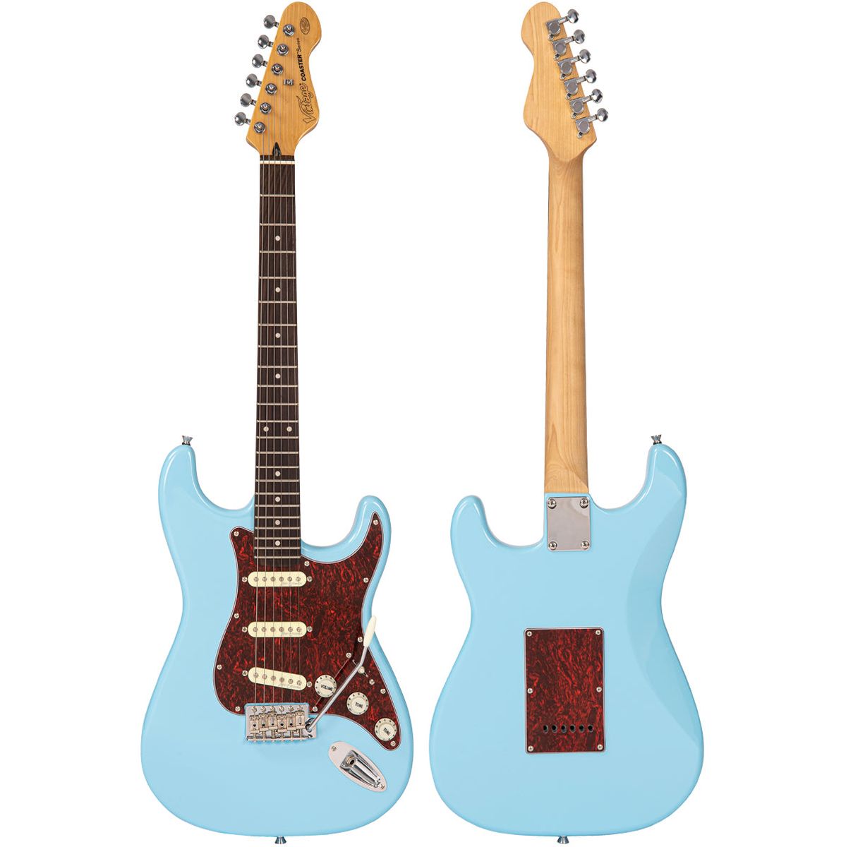 Vintage V60 Coaster Electric Guitar Pack - Laguna Blue