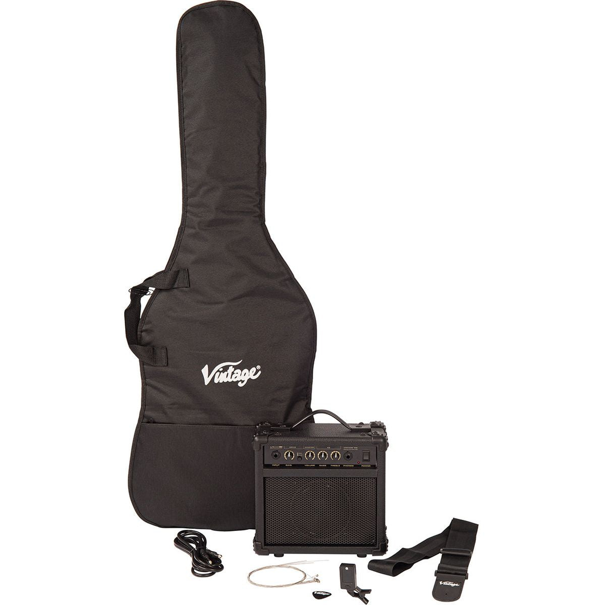 Vintage V60 Coaster Electric Guitar Pack - 3 Tone Sunburst