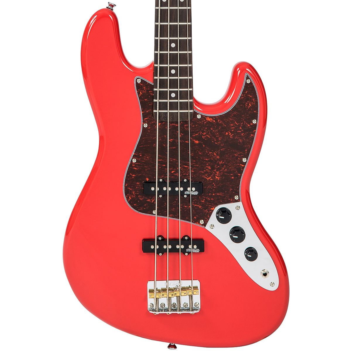 Vintage VJ74 Bass - Firenza Red
