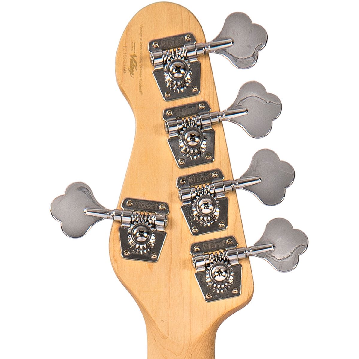 Vintage VJ75 5 String Bass - Maple FB - Natural Ash