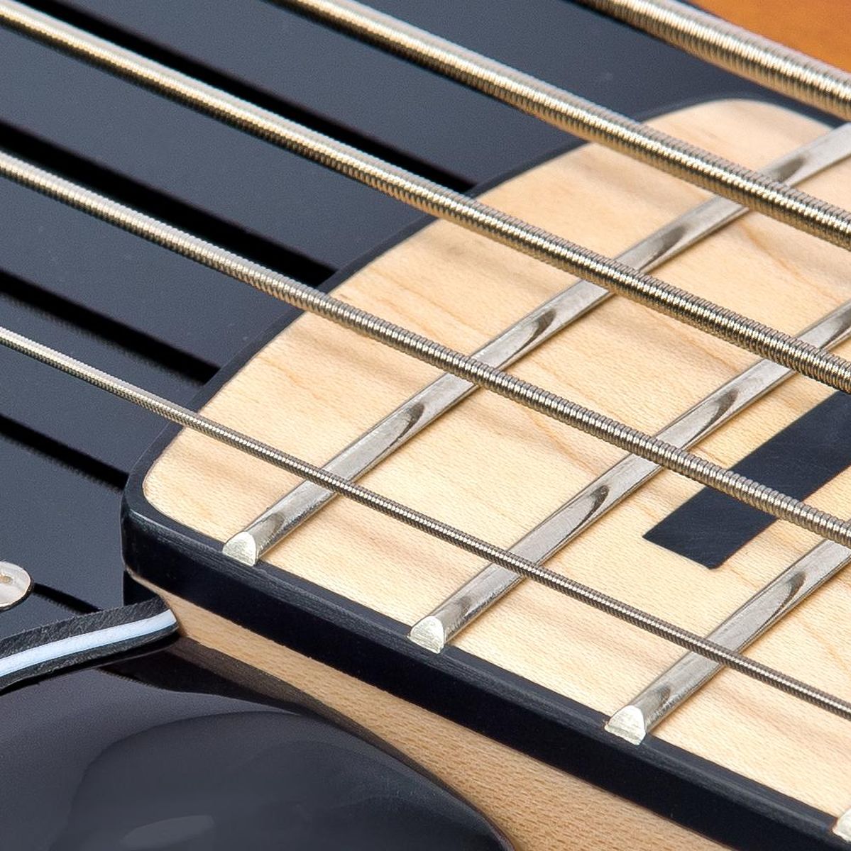Vintage VJ75 5 String Bass - Maple FB - Sunset Sunburst