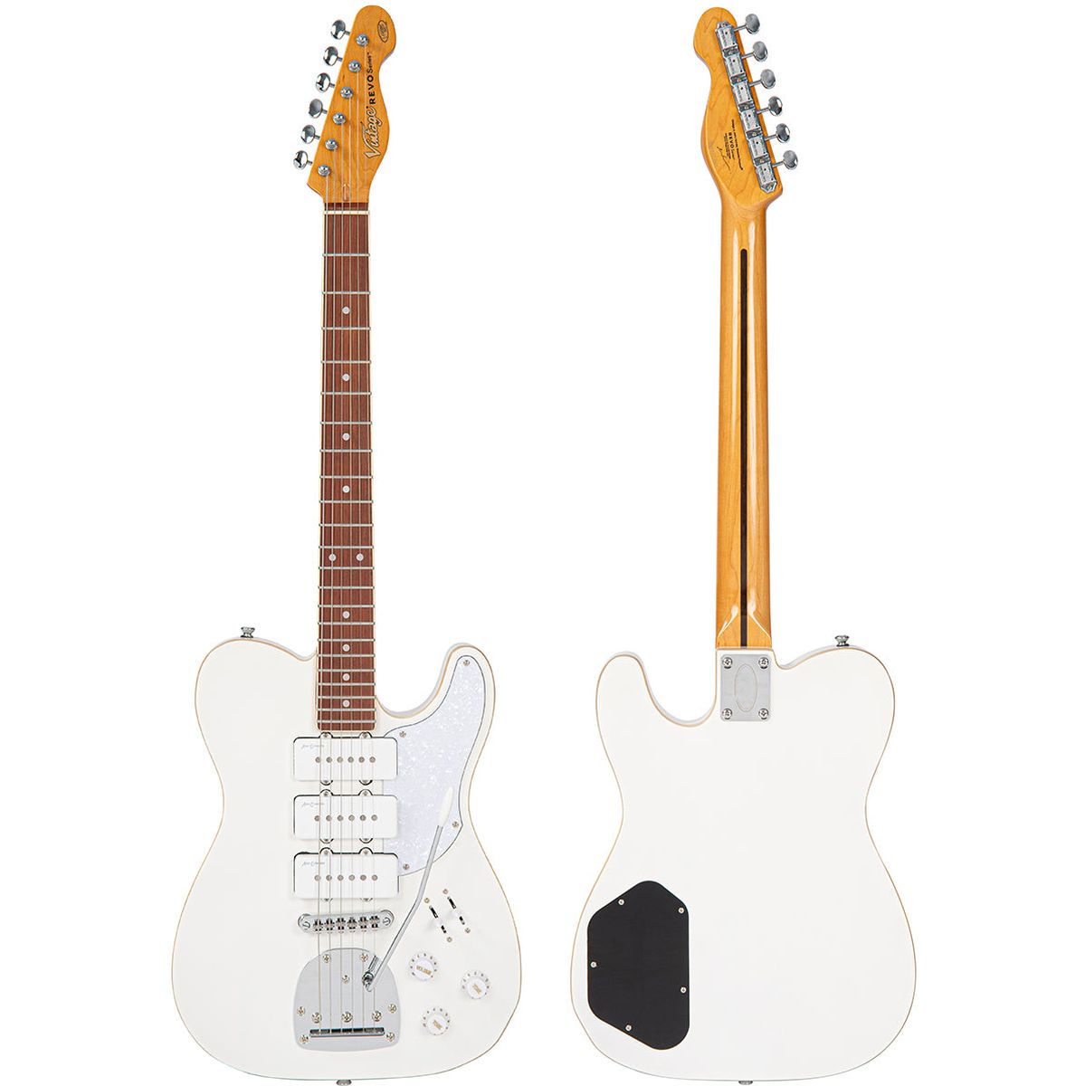 Vintage Revo Series Trio Guitar - Arctic White