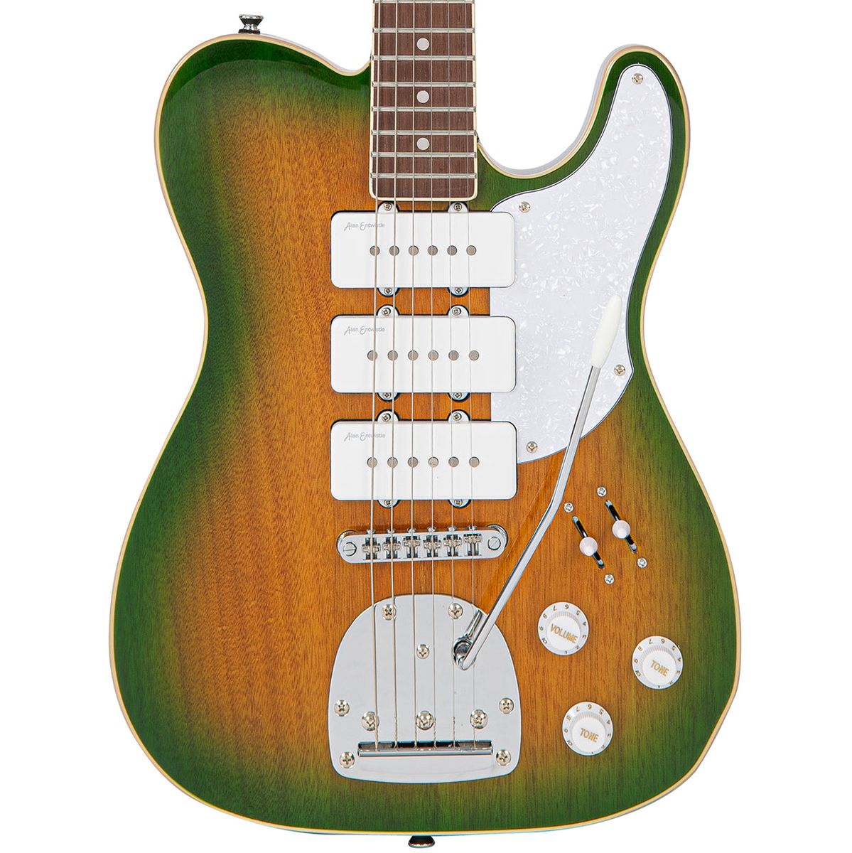 Vintage Revo Series Trio Guitar - Greenyellow Burst