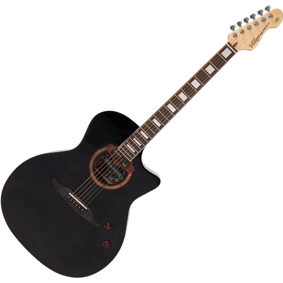 Vintage Revo Elektra Acoustic - Black