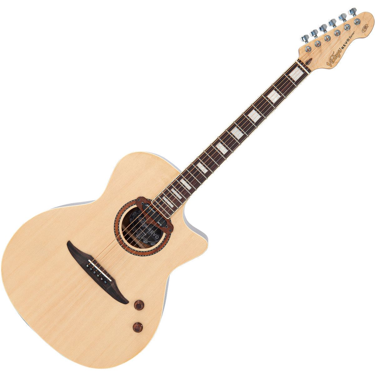 Vintage Revo Elektra Acoustic - Natural Spruce