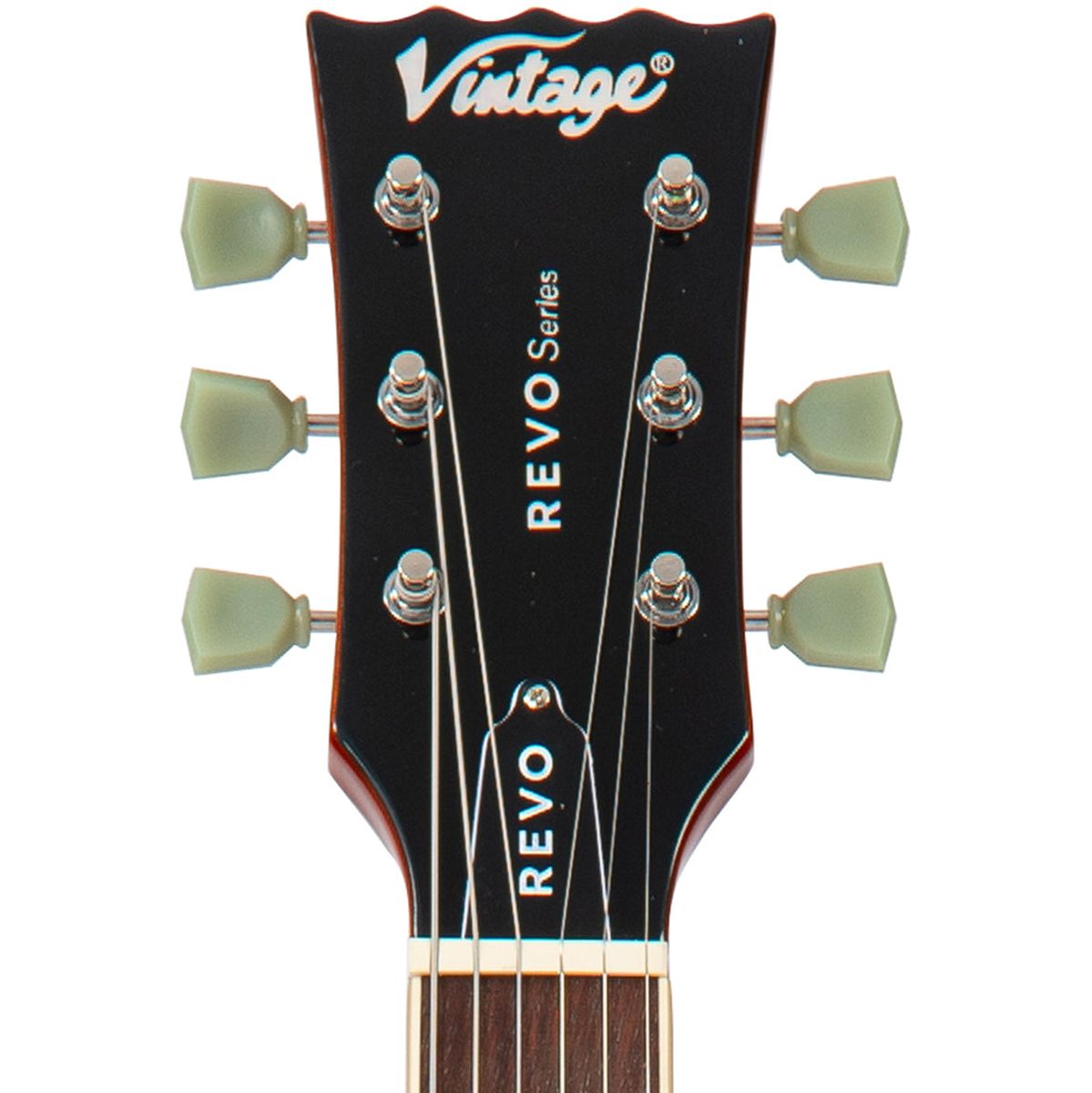 Vintage Revo Series Superthin Guitar - Amberburst