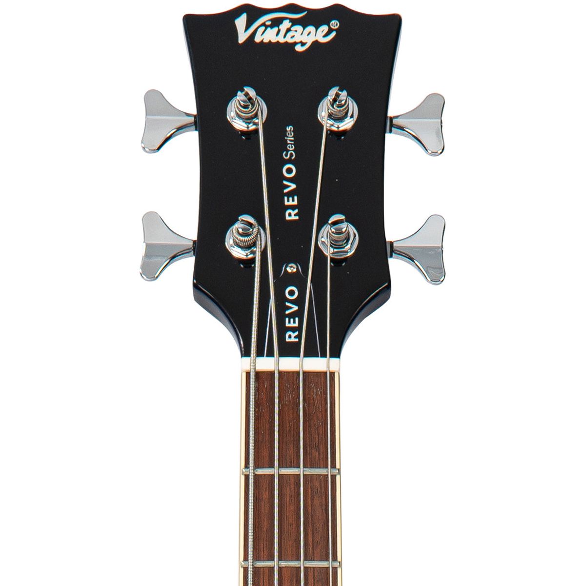 Vintage Revo Series Supreme Semi Acoustic Bass - Blueburst