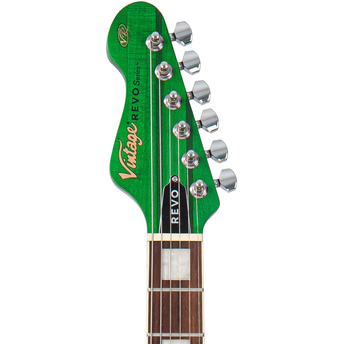 Vintage Revo Series Integra Guitar - Greenyellow Burst