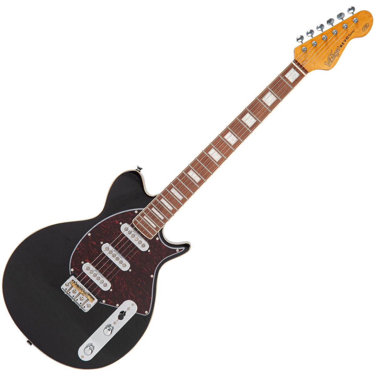 Vintage Revo Series Vision Guitar - Boulevard Black
