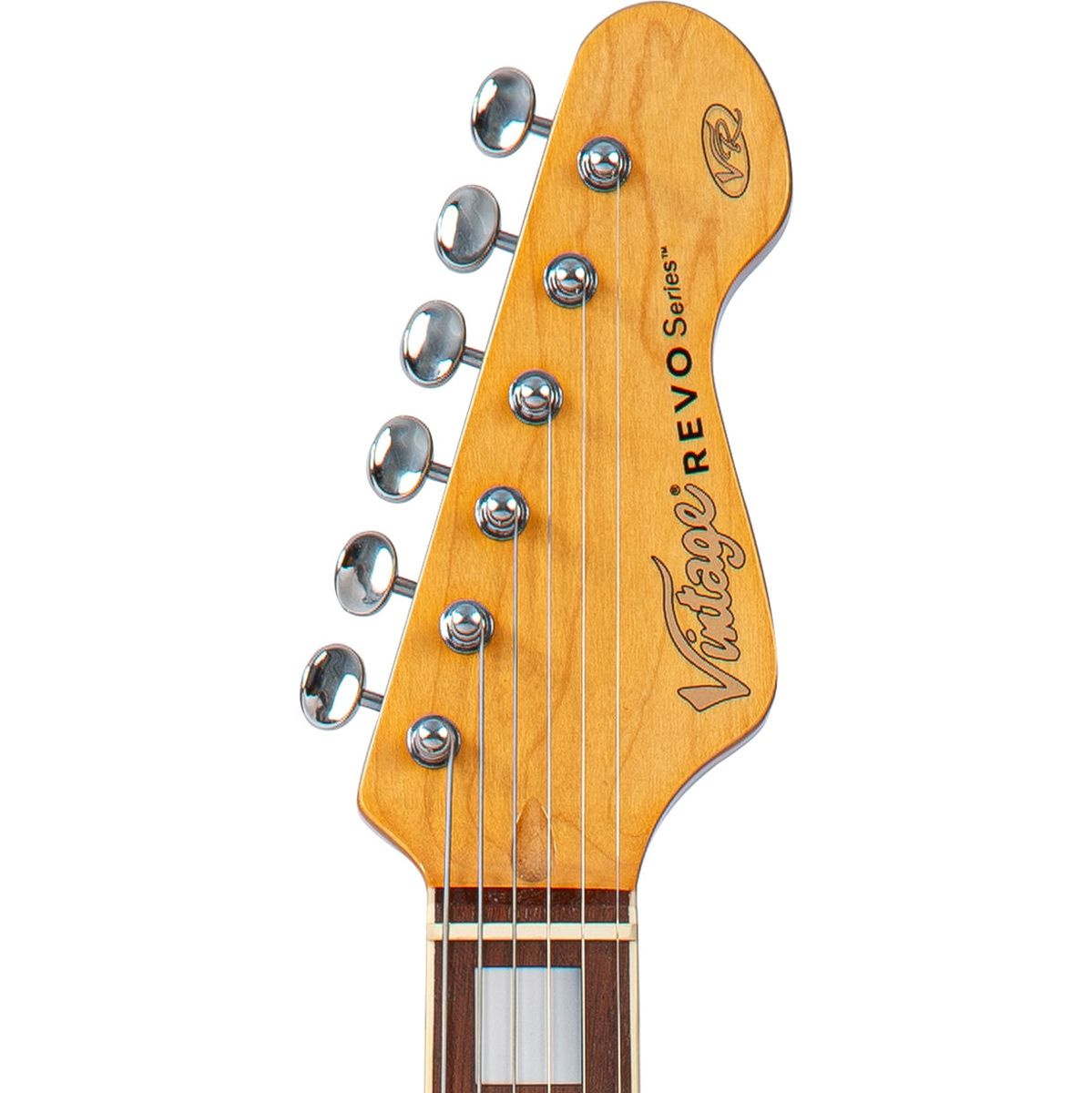 Vintage Revo Series Deluxe Guitar - Arctic White