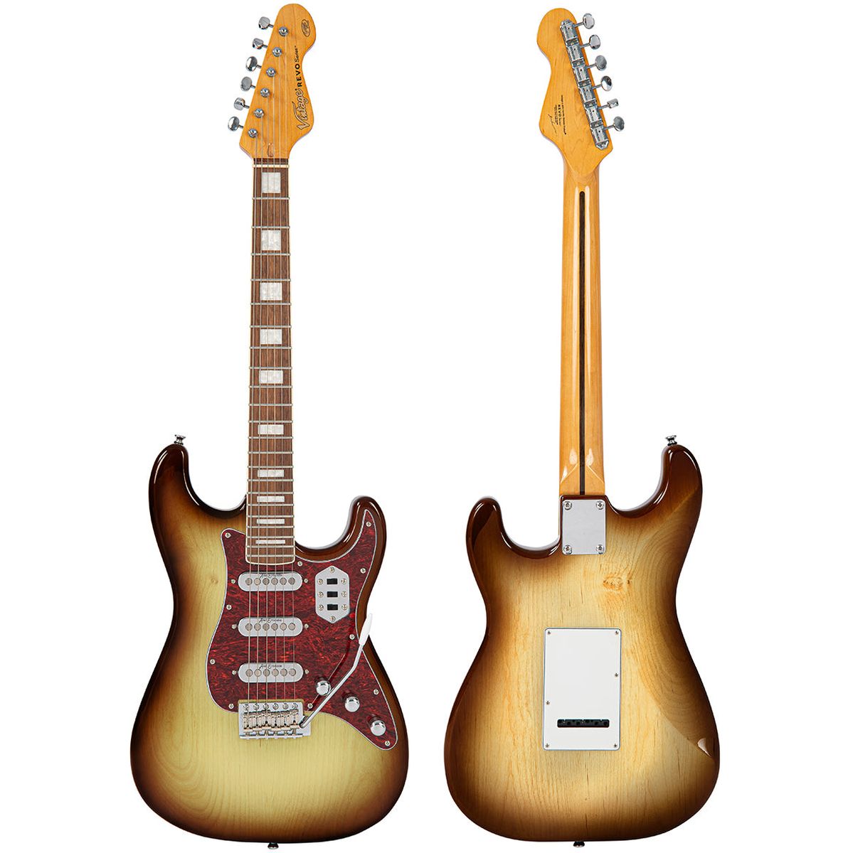 Vintage Revo Series Deluxe Guitar - Cappuchino Burst