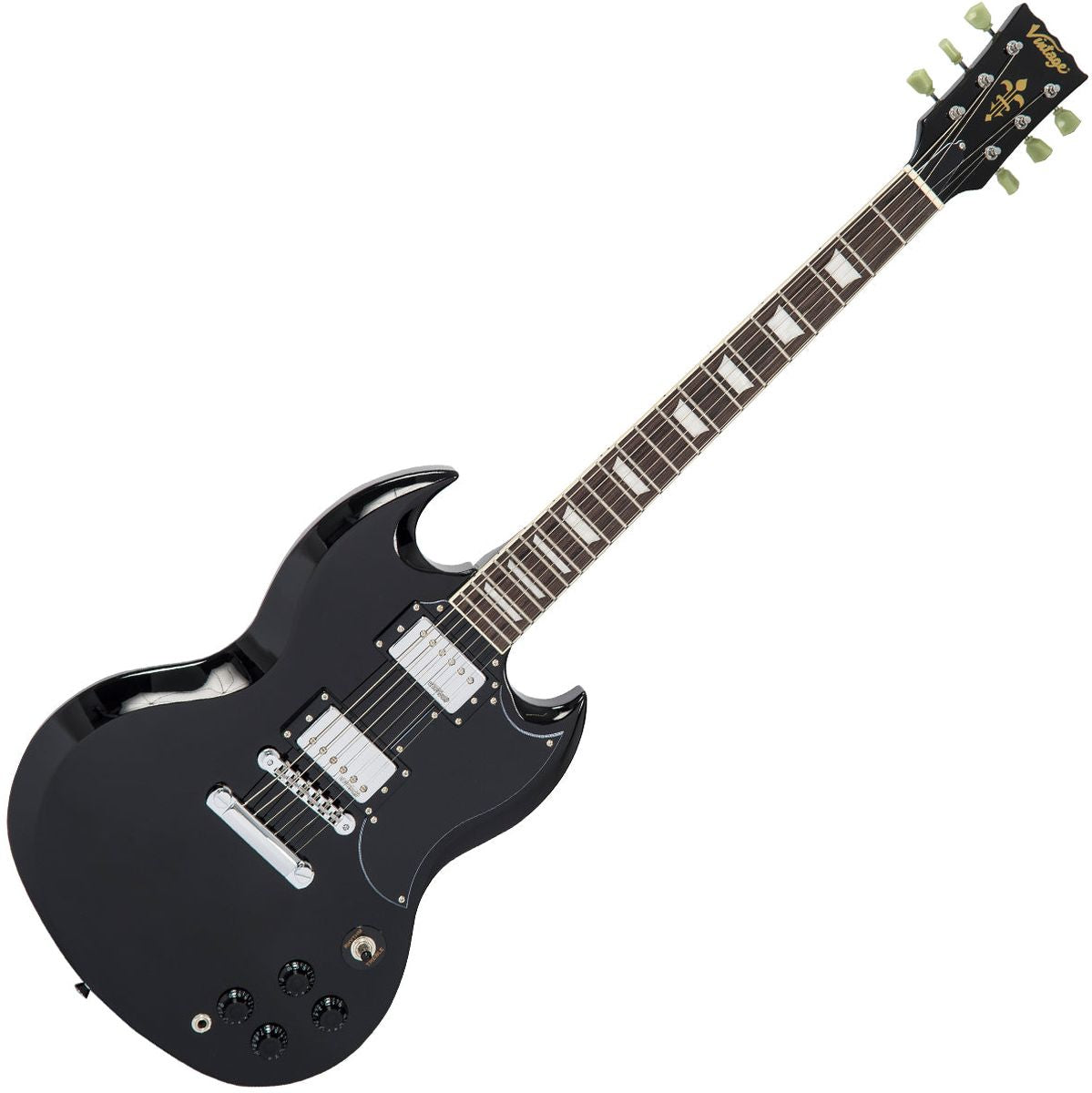Vintage VS6 Guitar-Gloss Black