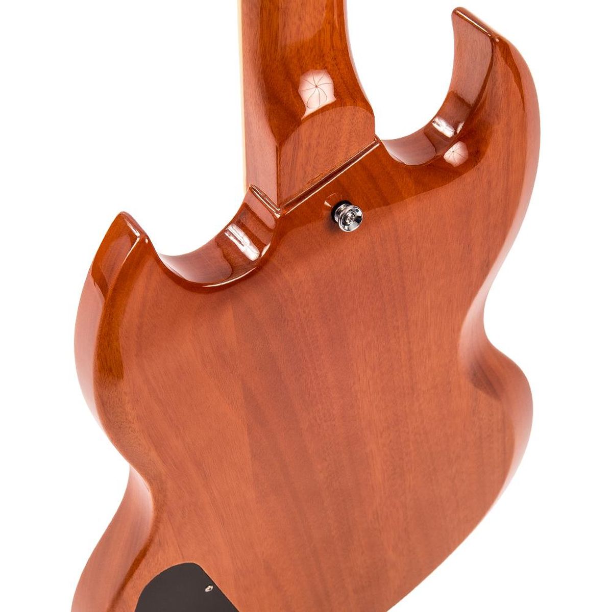 Vintage VS6 Guitar-Natural Mahogany