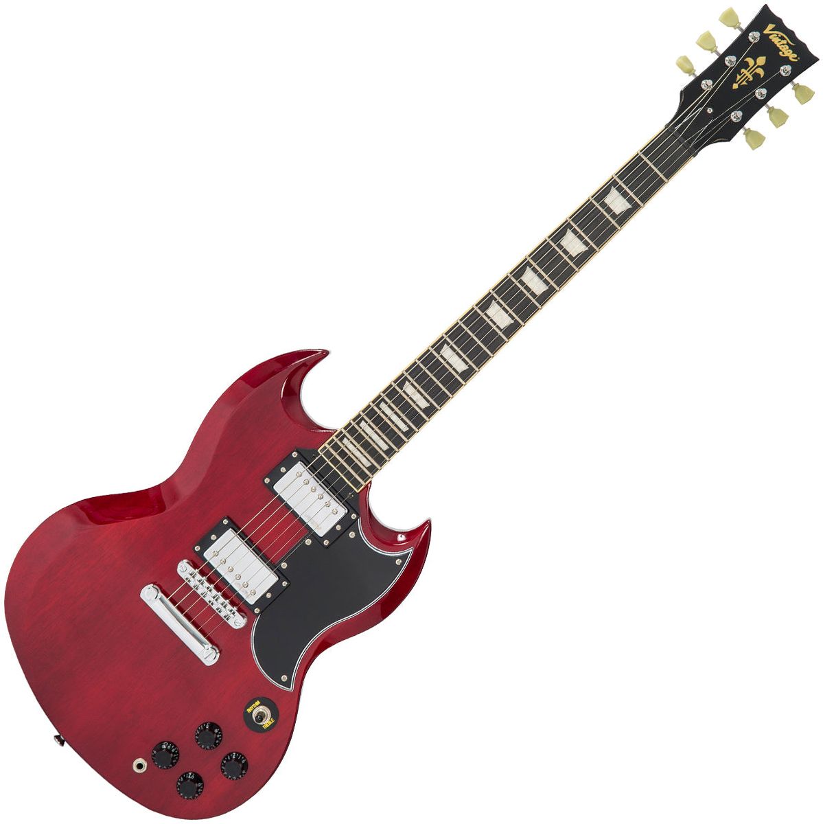 Vintage VS6 Guitar - Cherry Red