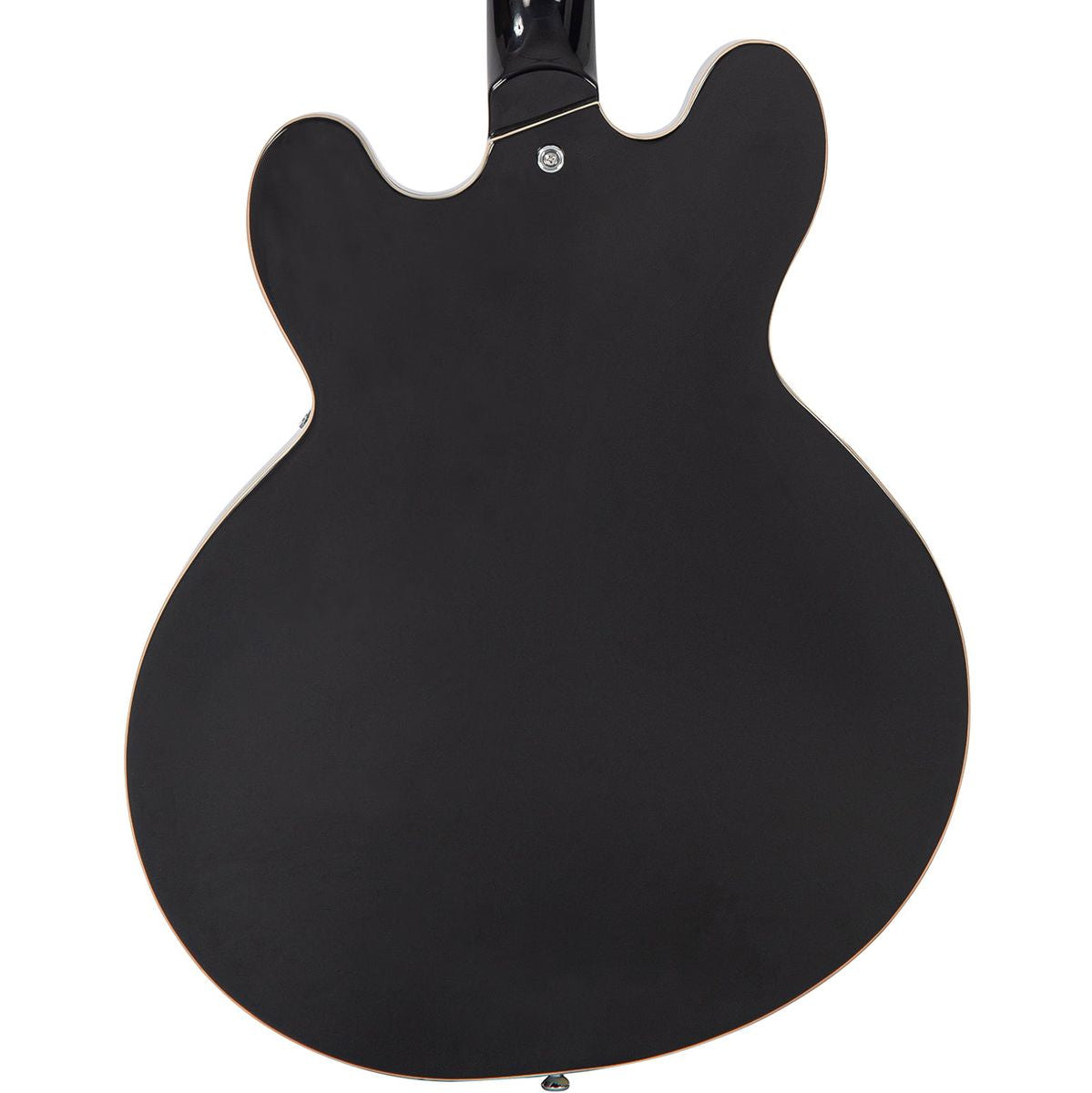 Vintage Semi-Acoustic Guitar w/ Bigsby - Gloss Black